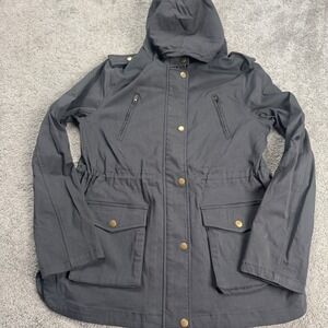 Eden Society Women's Large Cargo Jacket  Black Dark Gray Stitch Fix